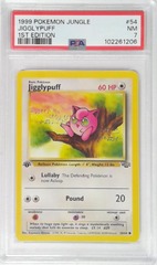 V1806: 1999: Jigglypuff: 54/64: 1ST Edition: Jungle: PSA: 7: NM: 102261206